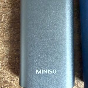 USED MINISO Metallic Gray Power Bank